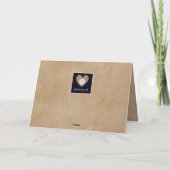 Moederdag met hart en bloemen Feestdagen Kaart (Achterkant)