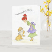 Moederdag met Kat-kaart Kaart (Gele Bloem)