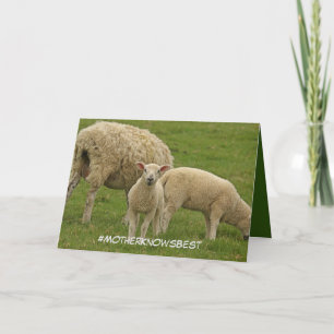 Moederdag met lampje kaart