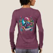 Moederdag met lange mouwen Tri-Blend shirt (Achterkant)