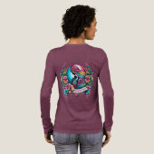 Moederdag met lange mouwen Tri-Blend shirt (Achterkant)