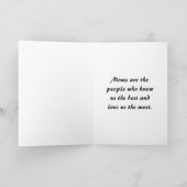 Moederdag met liefde en blauwe vogels feestdagen kaart (Binnen)