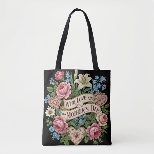 Moederdag met liefde tote bag (Voorkant)