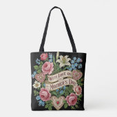 Moederdag met liefde tote bag (Achterkant)