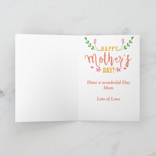 Moederdag met pinguïns kaart (Binnen)