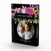 Moederdag met prachtige roze bloemen fotoblokken (Rechts)