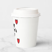 Moederdag met rode harten papieren bekers (Links)