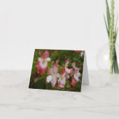 Moederdag met roze bloemen kaart (Voorkant)