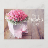 Moederdag met roze roze Kaart (Voorkant)