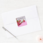 Moederdag met roze rozen sticker (Envelop)