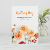 Moederdag met ventilator Wenskaart Feestdagenkaart (Staand voorkant)
