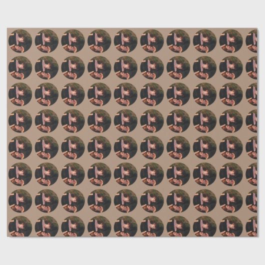 Moederdag Mijn beste vriend Custom Photo Cadeaupapier (Vlak)