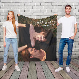 Moederdag Mijn beste vriend Custom Photo Fleece Deken