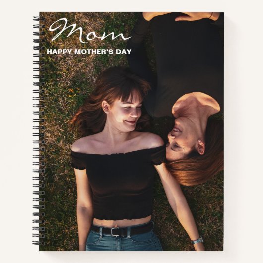 Moederdag Mijn beste vriend Custom Photo Notitieboek (Voorkant)