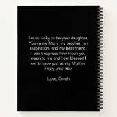 Moederdag Mijn beste vriend Custom Photo Notitieboek (Achterkant)