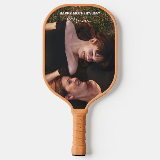 Moederdag Mijn beste vriend Custom Photo Pickleball Paddle (Achterkant)