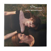 Moederdag Mijn beste vriend Custom Photo Tegeltje (Voorkant)