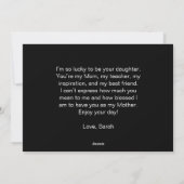 Moederdag Mijn Beste Vriend Foto Kaart (Achterkant)