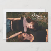 Moederdag mijn beste vriend fotokaart feestdagenkaart (Voorkant)