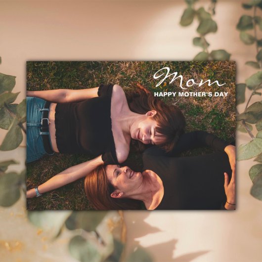 Moederdag mijn beste vriend fotokaart feestdagenkaart