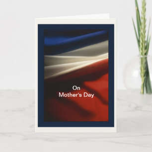 Moederdag - Militaire Moeder - Amerikaanse Vlag Kaart