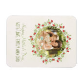 Moederdag minimalistische Roos Waterverf Wreater Magneet (Horizontaal)