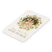 Moederdag minimalistische Roos Waterverf Wreater Magneet (Linkerzijde)