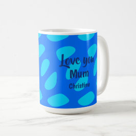 Moederdag Minimalistische Tekst en Patroon Koffiemok
