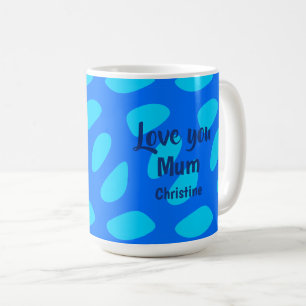 Moederdag Minimalistische Tekst en Patroon Koffiemok