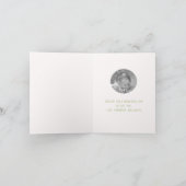 Moederdag minimalistische Waterverf Roos Wreater Kaart (Binnen)