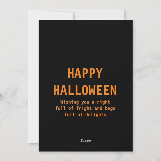 Moederdag mischief – Halloween cadeaukaart Feestdagenkaart (Achterkant)
