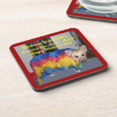 Moederdag modelleerkleding bier onderzetter (Linkerzijde)