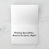 Moederdag modelleerkleding kaart (Binnen)