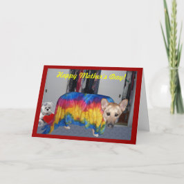 Moederdag modelleerkleding kaart