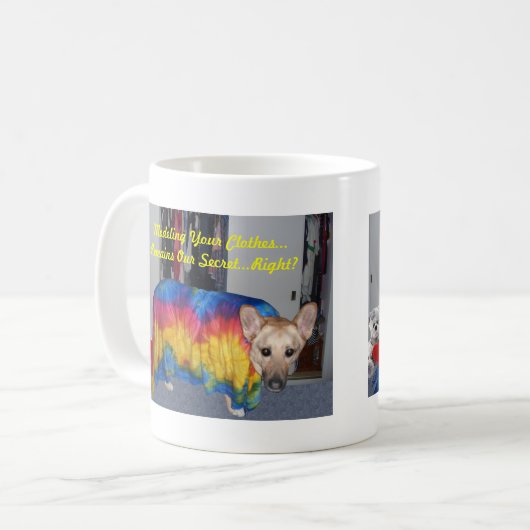 Moederdag modelleerkleding koffiemok (Voorkant links)