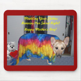 Moederdag modelleerkleding muismat