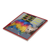 Moederdag modelleerkleding tegeltje (Zijkant)