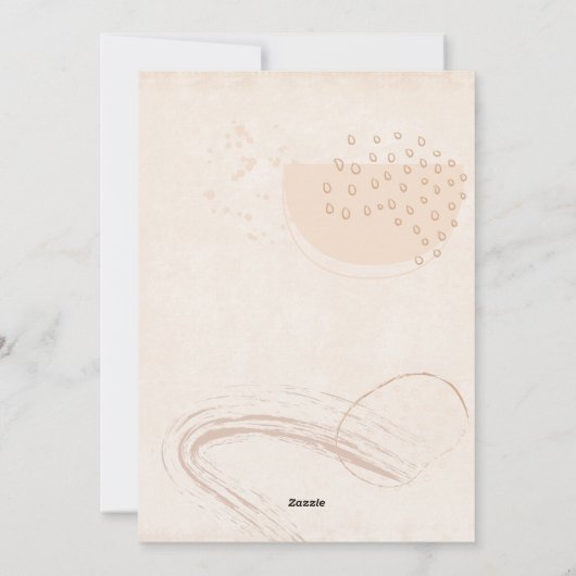 Moederdag Modern Abstracte vorm 3 Foto bewerkbaar Feestdagenkaart (Achterkant)