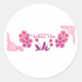 Moederdag Modern cadeaupakket Ronde Sticker (Voorkant)