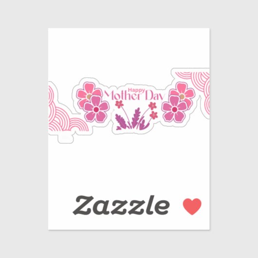 Moederdag Modern cadeaupakket Sticker (Vel)