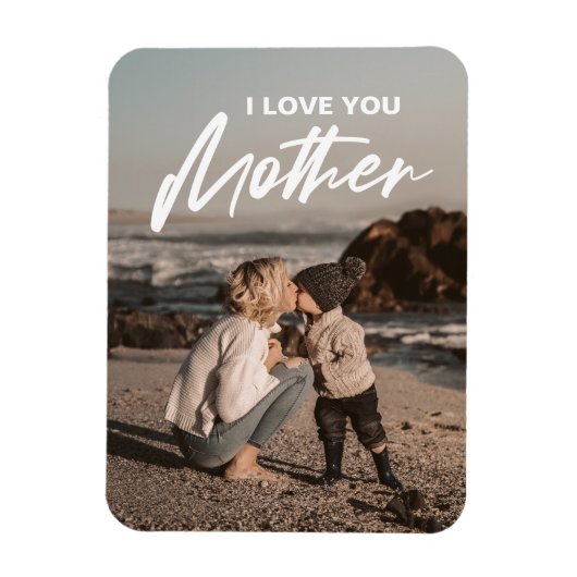 Moederdag | Modern minimalistisch fotocadeau Magneet (Verticaal)