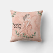 Moederdag Moeder-aanstaande Peach Kussen (Achterkant)
