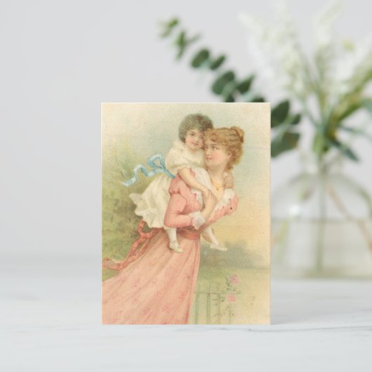  Moederdag moeder en kind Briefkaart (Staand voorkant)