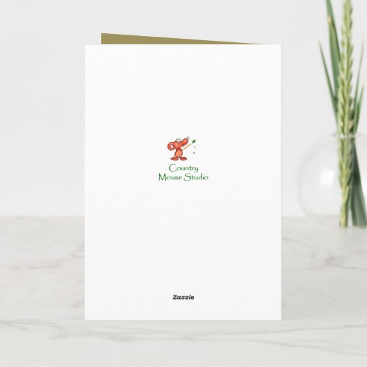 Moederdag  moeder en meisje kaart (Achterkant)