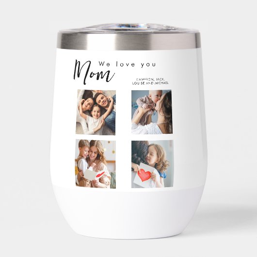 moederdag, moeder, fotocollage, we houden van je,  (Voorkant)