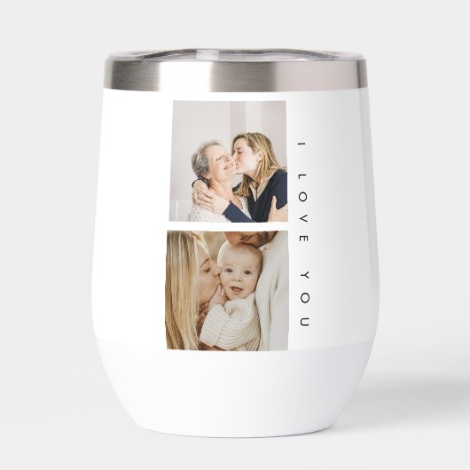 moederdag, moeder, fotocollage, we houden van je,  (Achterkant)