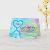 Moederdag - moeder - hart en Rozen Kaart (Gele Bloem)