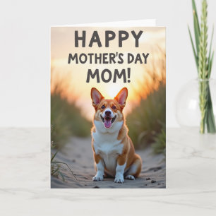 Moederdag Moeder kaart voor lieve hond