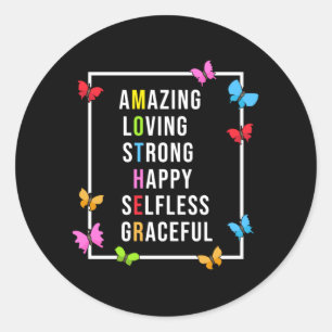 Moederdag moeder moeder moeders Mummy Funny Gift Ronde Sticker