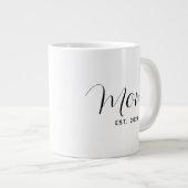 Moederdag Moeder Script Modern Grote Koffiekop (Voorkant rechts)